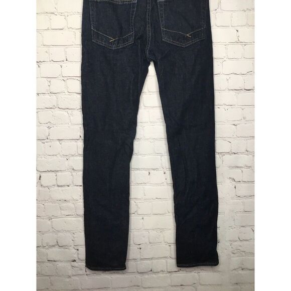 VANS Mens jeans 29X18 Dark Blue Denim Regular Fit Straight Vans Off The Wall - Picture 10 of 11